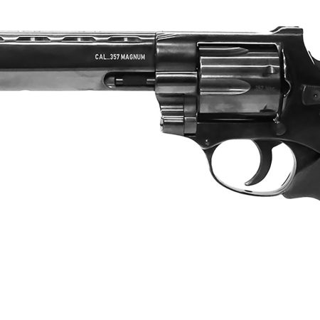 Weihrauch Guns 770134 Windicator 357 Mag 6rd 6" Blued Steel Barrel, Cylinder & Frame, Ramp Front/Fixed Rear Sights, Exposed Hammer, Finger Grooved Black Rubber Grip