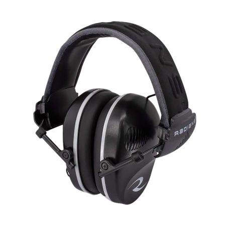 Radians R3200ECS R-3200 Dual Mic Electronic Muff 23 dB Over the Head Black/Gray Adult 1 Pair