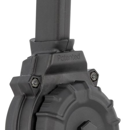 ProMag DRMA20 Standard  50rd Drum 9mm Luger Compatible w/Glock 43X/48 Black DuPont Zytel Polymer