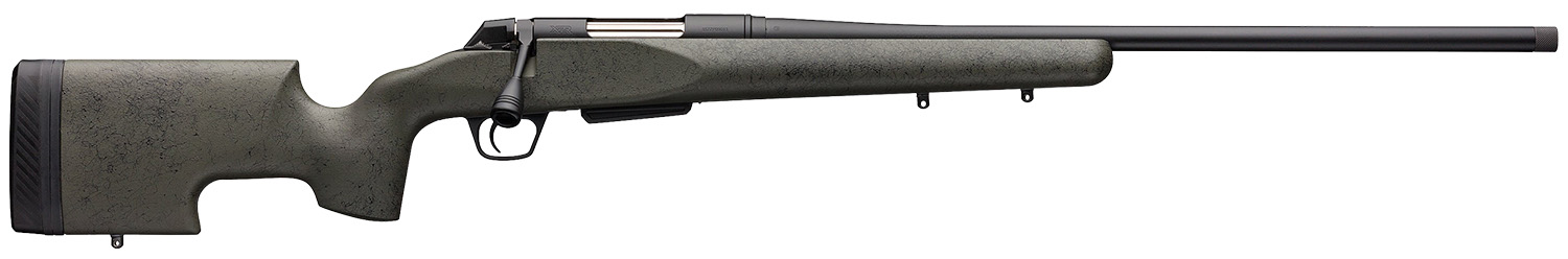 Winchester Guns 535732290 XPR SR 308 Win Caliber with 3+1 Capacity, 22" Threaded Barrel, Black Perma-Cote Metal Finish & Black Webbed Green Grayboe Renegade Long Range Stock Right Hand (Full Size)