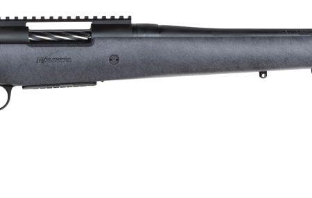 Mossberg 28104 Patriot Long Range Hunter 6.5 PRC Caliber with 4+1 Capacity, 24" Threaded/Fluted Barrel, Matte Blued Metal Finish & Sniper Gray Fixed Monte Carlo Stock Right Hand (Full Size)