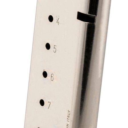 Mec-Gar MGCG4508NPF 1911 Government 8rd 45 ACP, Nickel Stainless Steel