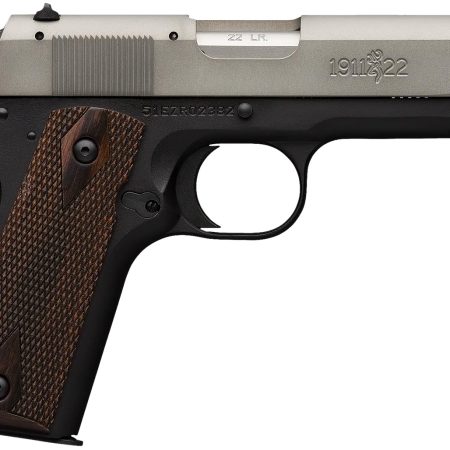 Browning 051880490 1911 A1 *CA Compliant Compact Frame 22 LR 10+1, 3.63" Stainless Steel Barrel, Gray Anodized Serrated Slide, Matte Black Alloy Frame w/Beavertail