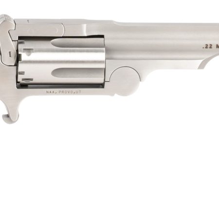 North American Arms 22MCR4 Ranger II  22 LR/22 WMR 5 Shot 4" Stainless Steel Barrel, Stainless Steel Frame, Stainless Cylinder, Rosewood Boot Grip, Exposed Hammer, Extra Cylinder