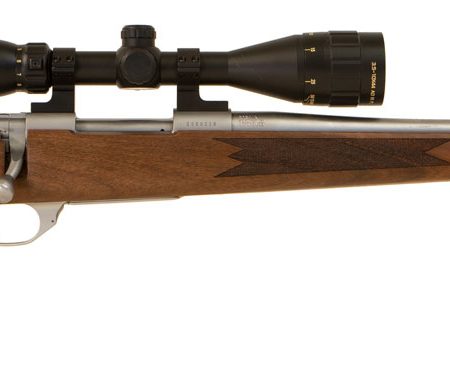 Howa HWH65CTS M1500 Standard Hunter 6.5 Creedmoor 5+1 22" Stainless Steel Threaded Barrel, Stainless Steel Receiver, Fixed Walnut Stock, *Scope Not Included*