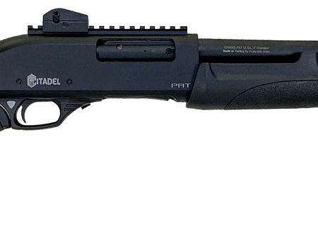 Citadel FRPAT1220 CDA Force Tactical Pump 12 Gauge 3+1 3" 20" Barrel, Steel Receiver, Matte Black Metal Finish, Optics Ready Picatinny Rail, Synthetic Pistol Grip Stock