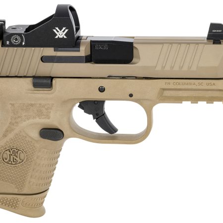 FN 66100797 509 Compact Tactical 9mm Luger 4.32" Threaded Barrel, 12+1/24+1, FDE Polymer Frame w/Mounting Rail, Optic Cut FDE Stainless Steel Slide, Includes Viper Red Dot