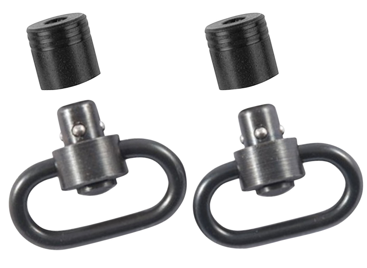 Outdoor Connection PBS19121 Push Button Swivel Set 1" Black Steel