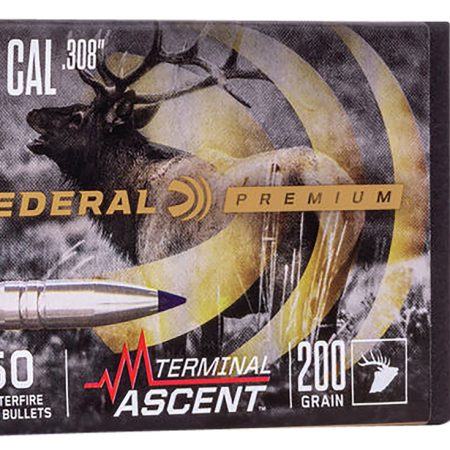 Federal PB308TA2 Premium Terminal Ascent Component 30Cal 200gr 50 Per Box/4 Case