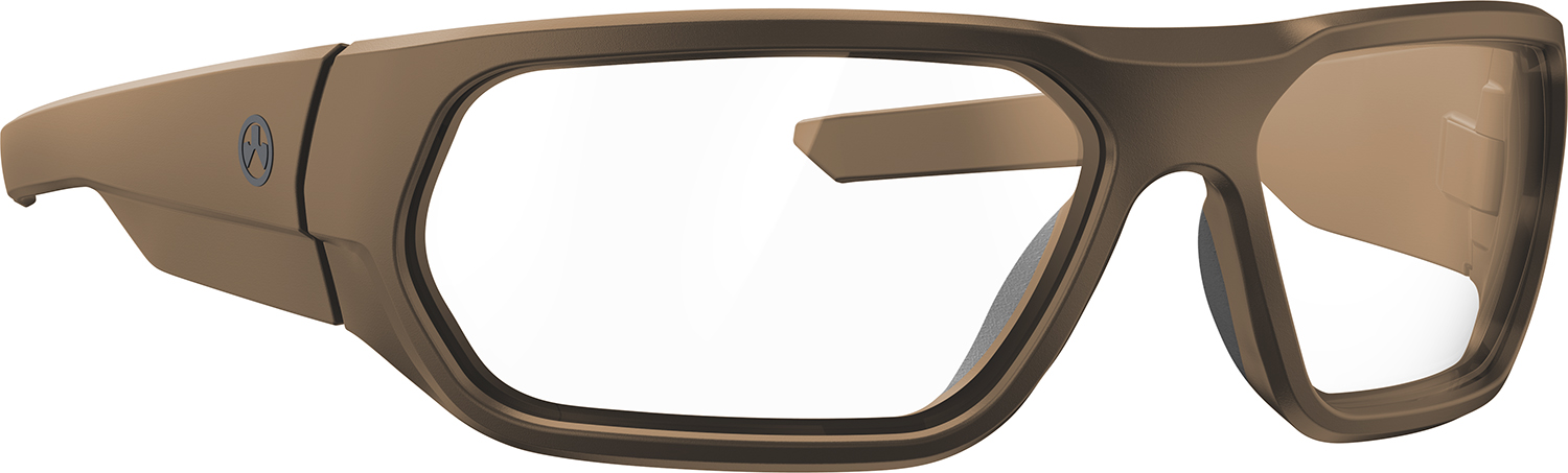 Magpul MAG1145-0-245-1000 Radius Eyewear Adult Clear Lens Polycarbonate Flat Dark Earth Frame