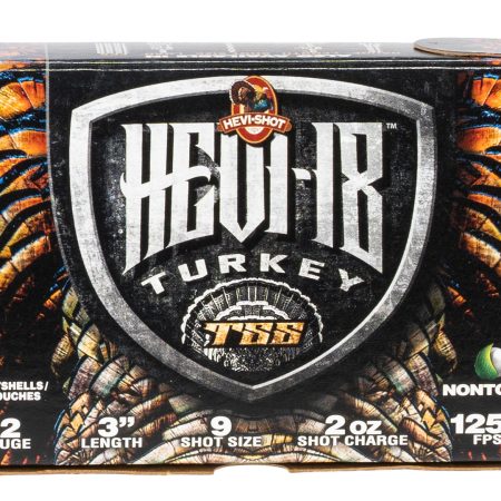 HEVI-Shot HS4009 HEVI-18 TSS Turkey 12Gauge 3" 2oz Tungsten 9Shot 5 Per Box/10 Case