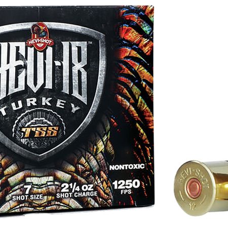 HEVI-Shot HS4507 HEVI-18 TSS Turkey 12Gauge 3.50" 2 1/4oz Tungsten 7Shot 5 Per Box/10 Case