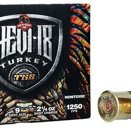 HEVI-Shot HS4509 HEVI-18 TSS Turkey 12Gauge 3.50" 2 1/4oz Tungsten 9Shot 5 Per Box/10 Case