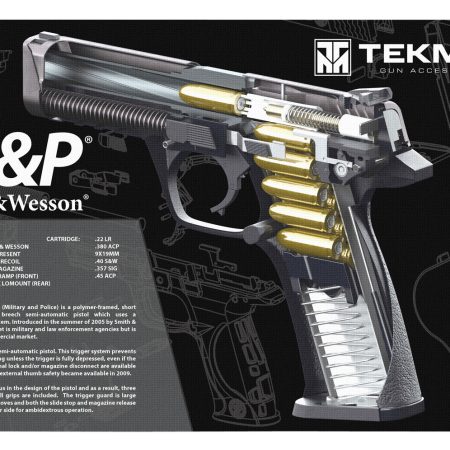 TekMat TEKR17SWMPCA S&W M&P Cutaway Cleaning Mat Multi-Color Rubber 11"x17"