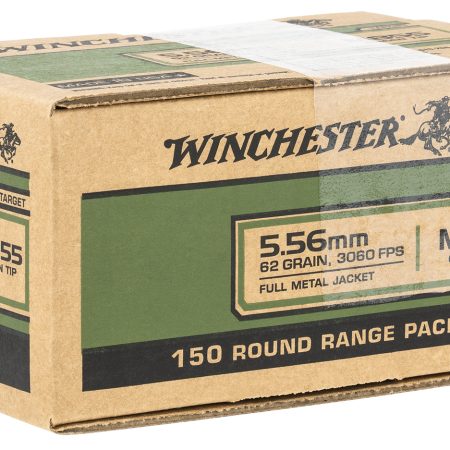 Winchester Ammo WM855150 USA M855 Green Tip 5.56x45mmNATO 62gr Full Metal Jacket 150 Per Bx/4 Case *Value Pack
