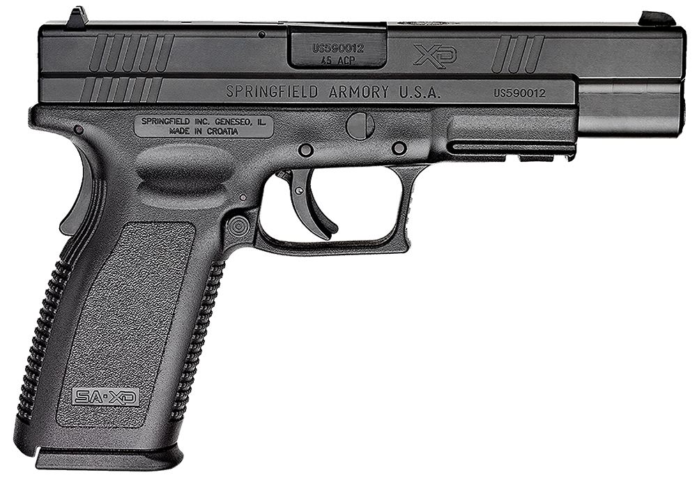 Springfield Armory XD9621 XD Tactical *CA Compliant 45 ACP 10+1 5" Black Steel Barrel, Black Melonite Long/Serrated Steel Slide, Black Polymer Frame w/Picatinny Rail