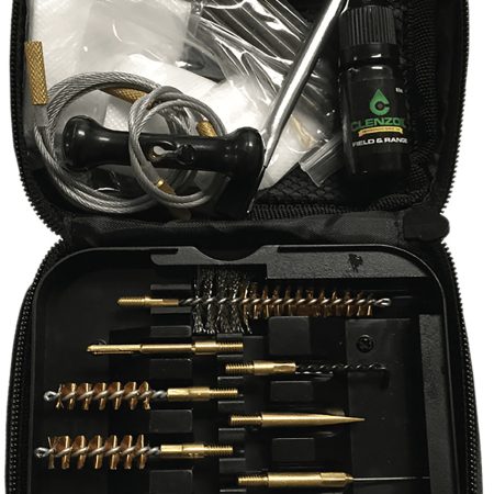Clenzoil 2236 Field & Range Tactical Cleaning Kit Pistol/Rifle 17 Pieces Black