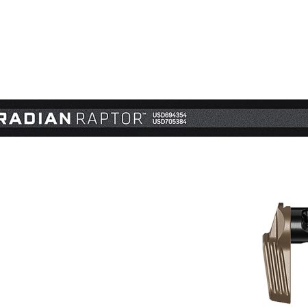 Radian Weapons R0299 Raptor  Charging Handle & 45/90 Talon Safety, FDE, Ambi Controls, Fits Mil-Spec AR-15/M16 Platform