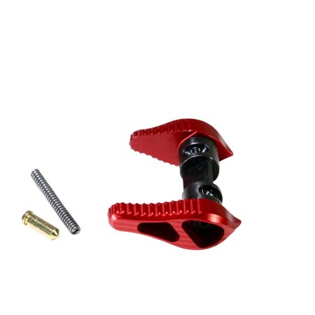 TIMBER CREEK OUTDOOR INC AMBISSR Safety Selector 45/90 Degree AR Platform Red Anodized Aluminum Ambidextrous