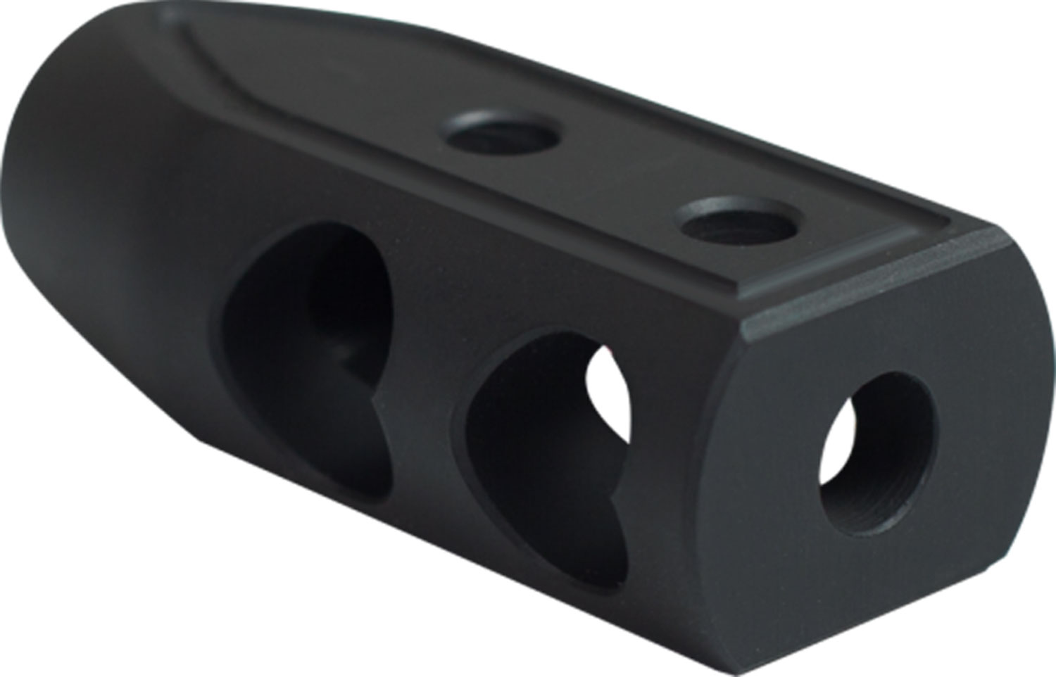 Timber Creek Outdoors 9MMHBBLC Heart Breaker Muzzle Brake Black Cerakote with 1/2"-28 tpi Threads for 9mm AR-Platform
