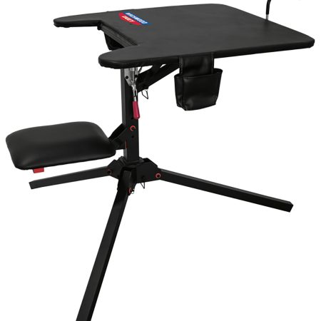 Birchwood Casey MSB300 Swivel Action Shooting Bench Black Steel, 29" W x 29" L