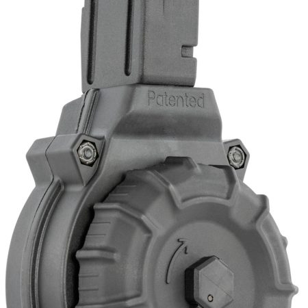 ProMag DRMA21 Standard  50rd Drum 9mm Luger Fits Sig MPX Black DuPont Zytel Polymer