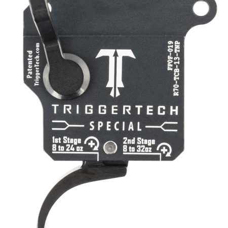 TriggerTech R70TCB13TNP Special  Two-Stage Pro Curved Trigger with 1-3.50 lbs Draw Weight & Matte Gray w/Black Parts Finish for Remington 700 Right