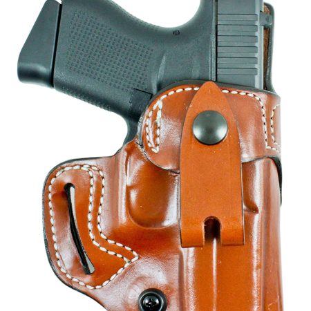 DeSantis Gunhide 159TA8JZ0 Osprey IWB/OWB Tan Leather Belt Slide Fits Sig P365/P365 SAS Belt 1.50" Wide Right Hand