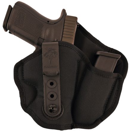 DeSantis Gunhide M89BAD6Z0 Inner Piece 2.0 AIWB Black Ballistic Nylon Belt Clip Compatible w/Glock 42/Colt Officer/Kel-Tec P-11 Right Hand