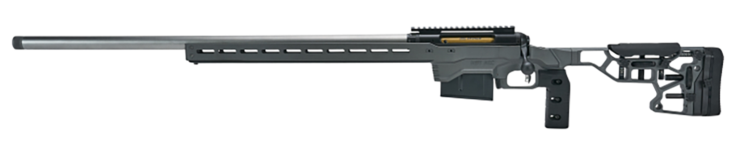 Savage Arms 57703 110 Elite Precision 6.5 Creedmoor 10+1 26" Matte Stainless, Matte Black Rec, Gray Cerakote Adjustable MDT ACC Aluminum Chassis Stock, Left Hand (MB Not Included)