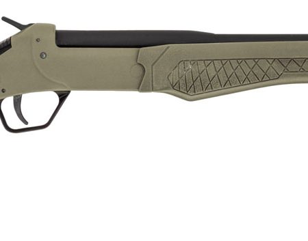 Rossi SSP1OD Tuffy Single Shot Youth 410 Gauge Break Open 3" 1rd 18.50" Matte Black Barrel, Matte Black Steel Receiver, OD Green Thumbhole Stock w/Shell Holder, Right Hand