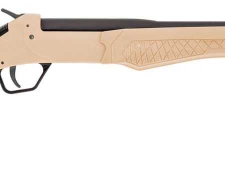 Rossi SSP1TAN Tuffy Single Shot Youth 410 Gauge Break Open 3" 1rd 18.50" Matte Black Barrel, Matte Black Steel Receiver, Tan Synthetic Thumbhole Stock w/Shell Holder, Right Hand