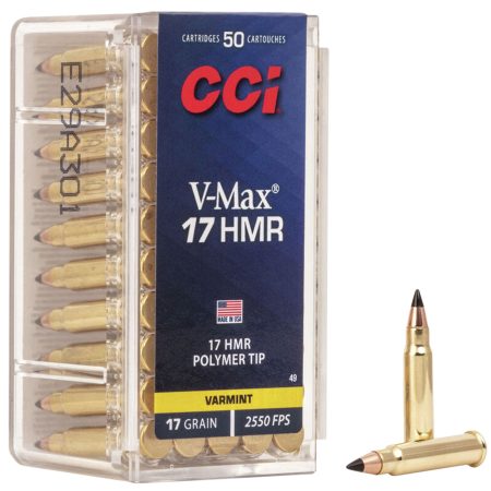 CCI 0049 VMAX 17HMR 17 gr Hornady V-Max 50 Per Box/40 Case