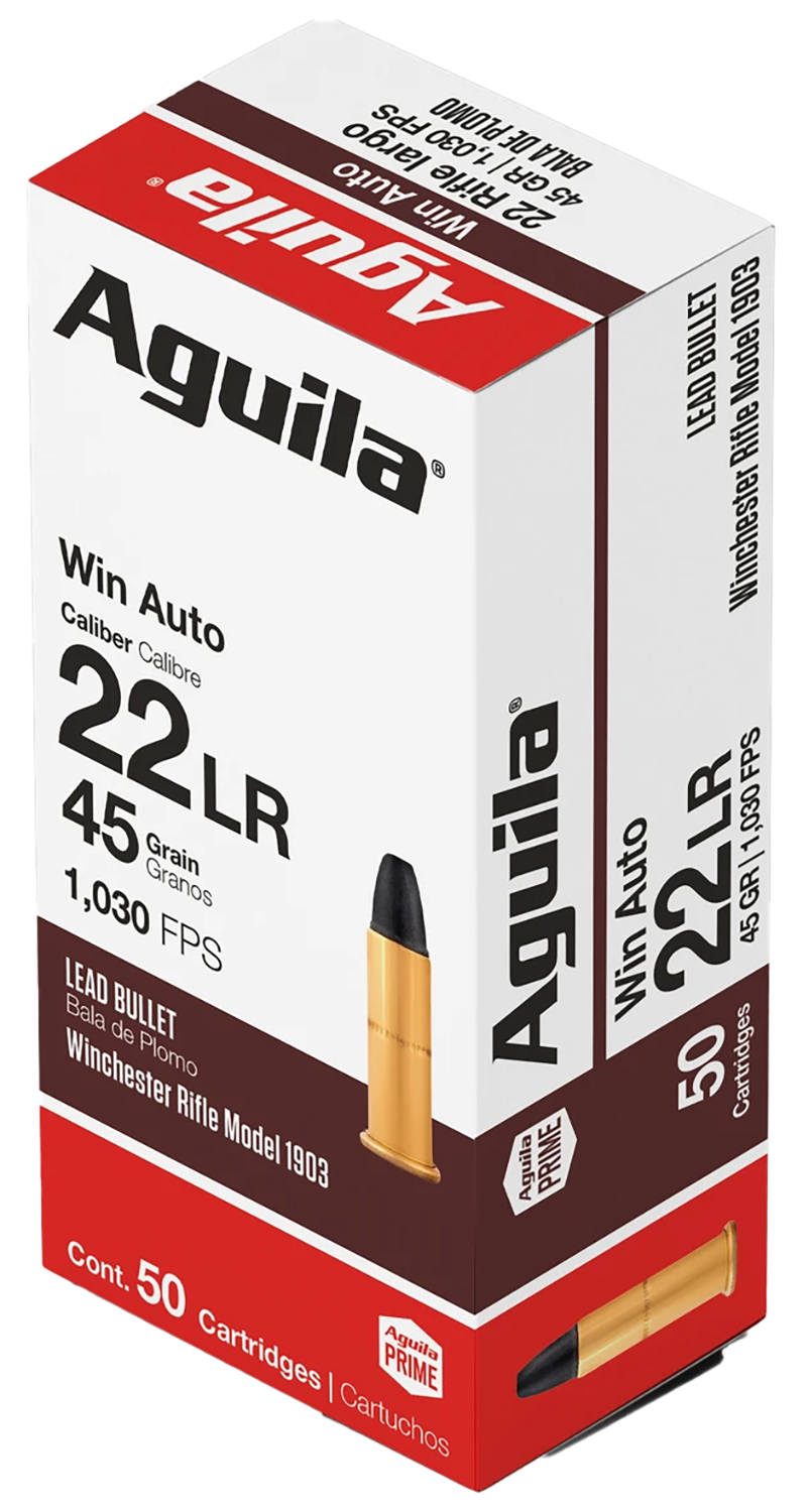Aguila 1B220504 22Win 45gr Lead Round Nose 50 Per Box/100 Case