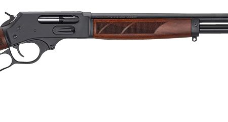 Henry H018G410 Side Gate Full Size 410 Bore Lever 2.50" 6+1 24" Blued Steel Barrel, Blued Drilled & Tapped Steel Receiver, Fixed American Walnut Wood Stock, Right Hand