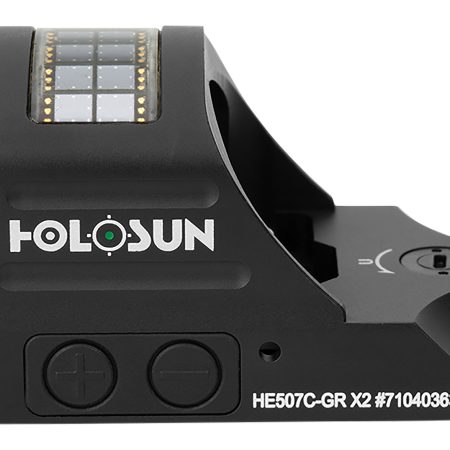 Holosun HE507CGRX2 507 Black Anodized 1 x 0.63" x 0.91" 2 MOA Green Dot/32 MOA Circle Multi Reticle