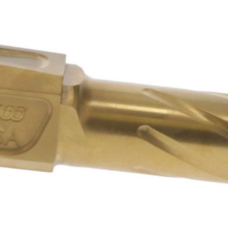 Rival Arms RA20P001E Precision Match Grade 9mm Luger 3.10" Fluted Gold PVD Steel, Fits Sig P365