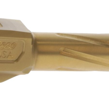 Rival Arms RA20P301E Precision Match Grade 9mm Luger 3.90" Fluted Gold PVD Steel, Fits Sig P320 Carry