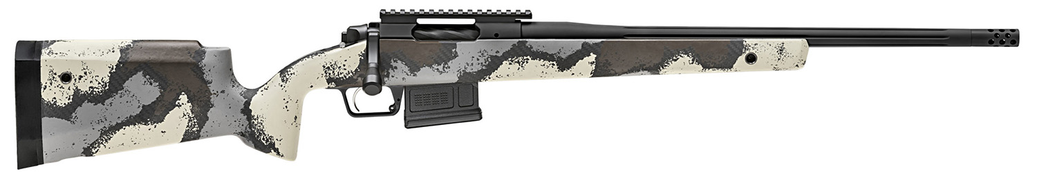 Springfield Armory BAW9206CMD Model 2020 WayPoint 6mm Creedmoor 5+1 Cap 20" Desert Verde Cerakote Rec/Barrel Ridgeline Camo Carbon Fiber Hybrid Profile with M-LOK Stock Right Hand (Full Size)