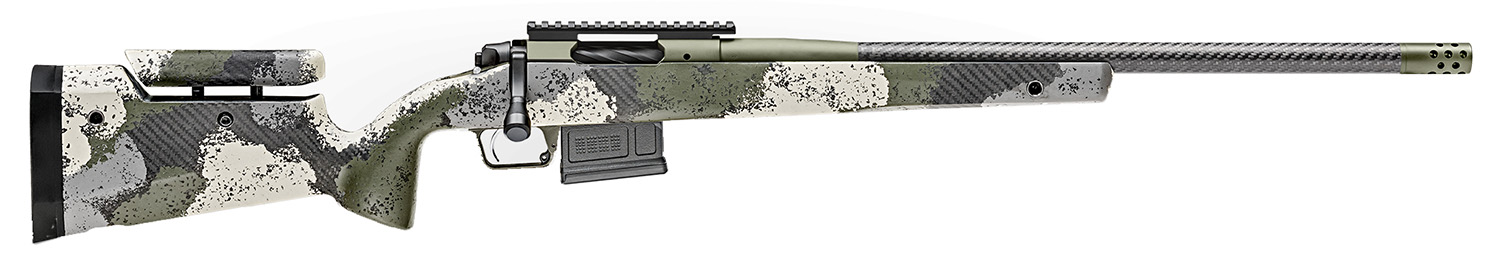 Springfield Armory BAW92265CMCFGA 2020 WayPoint 6.5 Creedmoor 5+1 22" CF Evergreen Camo Hybrid Profile w/Adj Cheek Comb & M-LOK Stock Mil-Spec Green Cerakote Right Hand