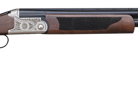 Pointer KAR41028 Acrius Full Size 410 Gauge Break Open 3" 2rd 28" Black Over/Under Vent Rib Barrel, Nickel Steel Laser Etched Receiver, Fixed Turkish Walnut Stock, Ambidextrous