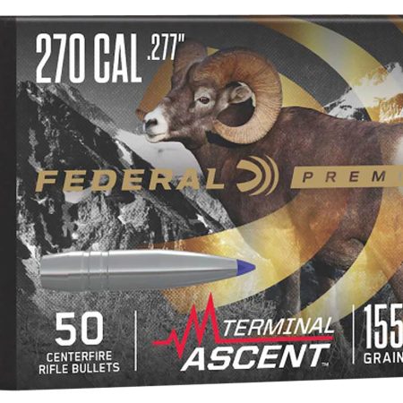 Federal PB277TA2 Premium Terminal Ascent Component 270Cal 155gr 50 Per Box/4 Case