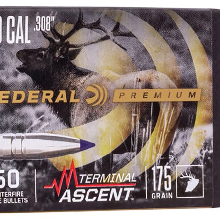 Federal PB308TA3 Premium Terminal Ascent Component 30Cal 215gr 50 Per Box/4 Case
