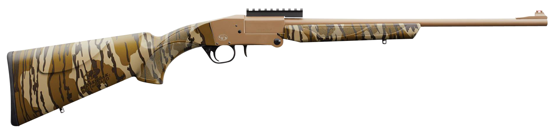 Charles Daly 930270 101 Turkey 410 Gauge Break Open 3" 1rd 20" Flat Dark Earth Cerakote Steel Barrel & Receiver, Fixed Mossy Oak Bottomland Synthetic Stock