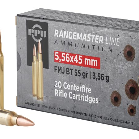 PPU PPRM5561M Rangemaster 5.56x45mmNATO 55gr Full Metal Jacket Boat Tail/1000rds *Sold by Case *Includes Metal Can