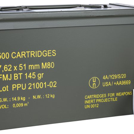 PPU PPRM762M Rangemaster 7.62x51mmNATO 145gr Full Metal Jacket Boat Tail/500rds *Sold by Case *Includes Metal Can