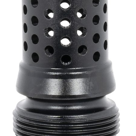 Dead Air DA124 Xeno Muzzle Brake Black Nitride 4140 Steel with 5/8"-24 tpi Threads