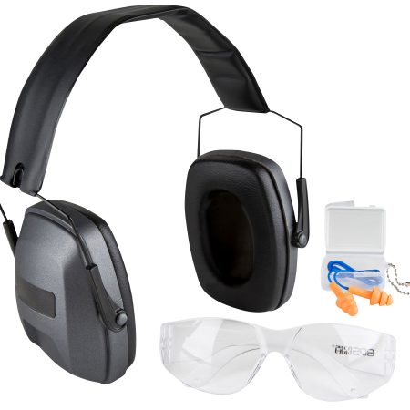 Safariland 1348650 Impulse Range Kit Ultra-Compact Earmuffs, Foam Impulse Hearing Protection, HD Flex Protective Eyewear