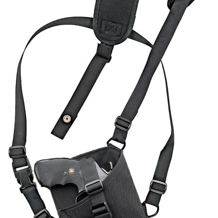 GrovTec US Inc GTHL15102R Trail Pack  Shoulder Black Nylon Harness Fits Med/Lg DA Revolver Fits 3-4" Barrel Right Hand