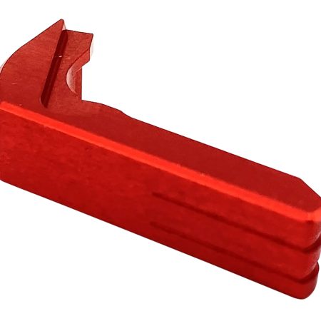 Cross Armory CRGMCRD Mag Catch  Extended Compatible w/ Glock Gen1-3/P80 Red Anodized Aluminum